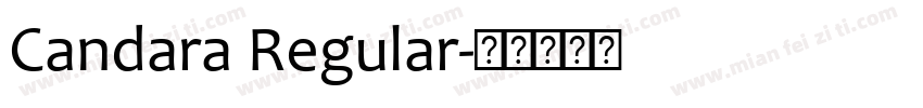 Candara Regular字体转换